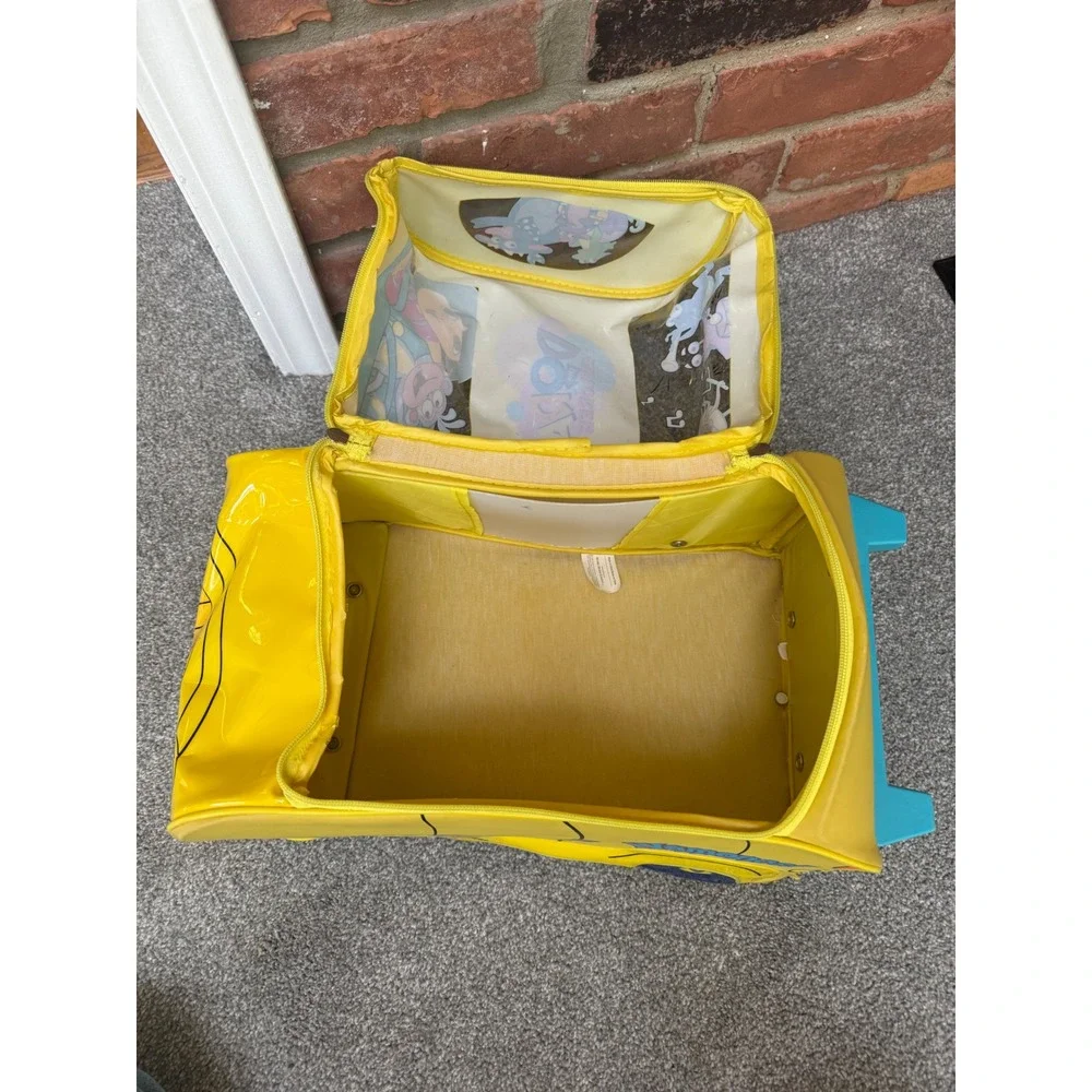 Dora the Explorer Yellow School Bus Rolling Suitcase Kids Travel Bag Luggage